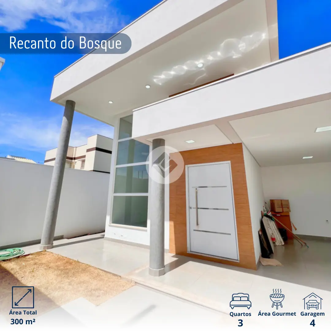 Linda casa no Bairro Recanto do Bosque
