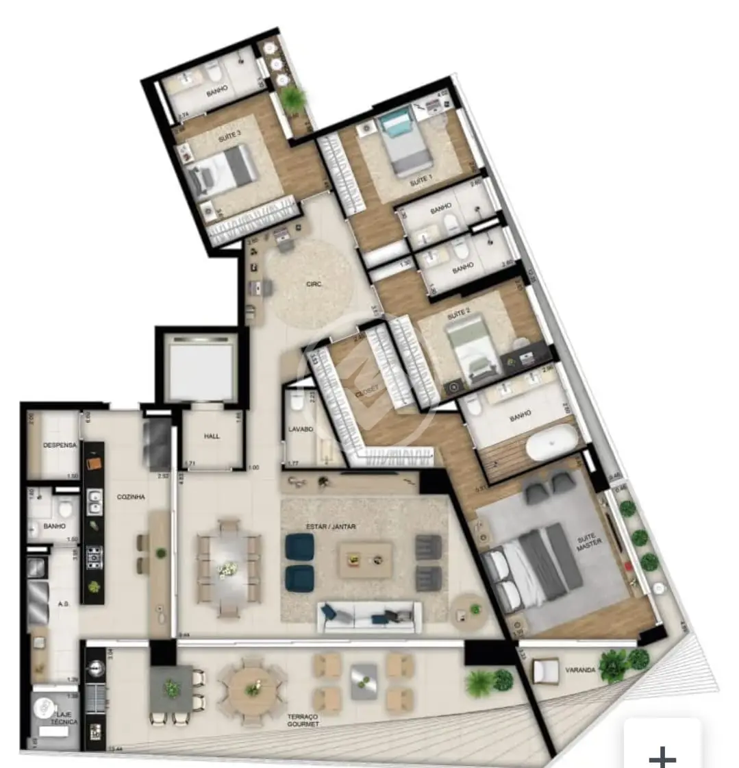 Apartamento 4 quartos no Setor Bueno, Goiânia — foto 4 de 4
