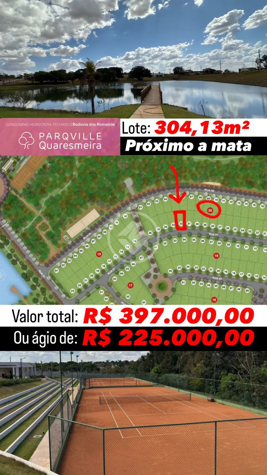 Terreno Condomínio no Parqville Quaresmeira, Trindade — foto 2 de 6