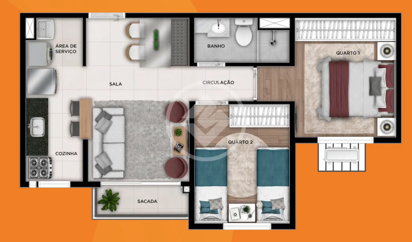 Apartamento 2 quartos no Setor Sudoeste, Goiânia — foto 5 de 6