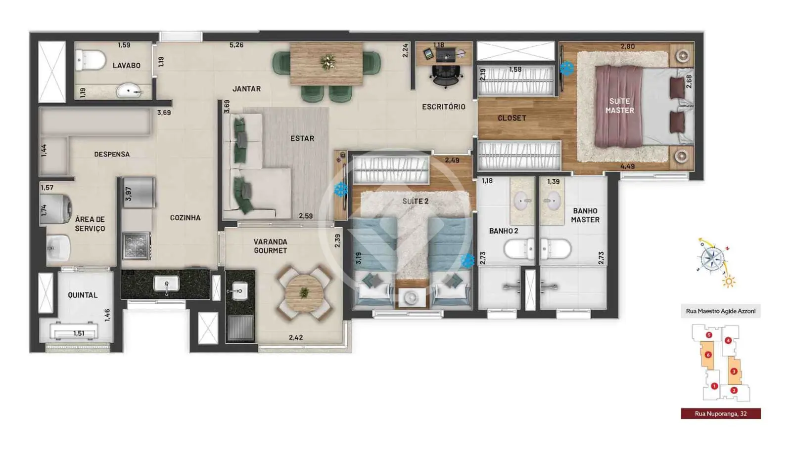 Apartamento Chácara da Barra, Campinas - SP — foto 2