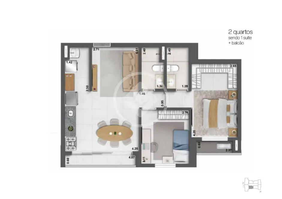 Apartamento 2 quartos no Setor Bueno, Goiânia — foto 5 de 5