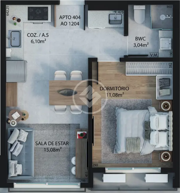 Apartamento 1 quarto no CANTO, Florianópolis — foto 6 de 6