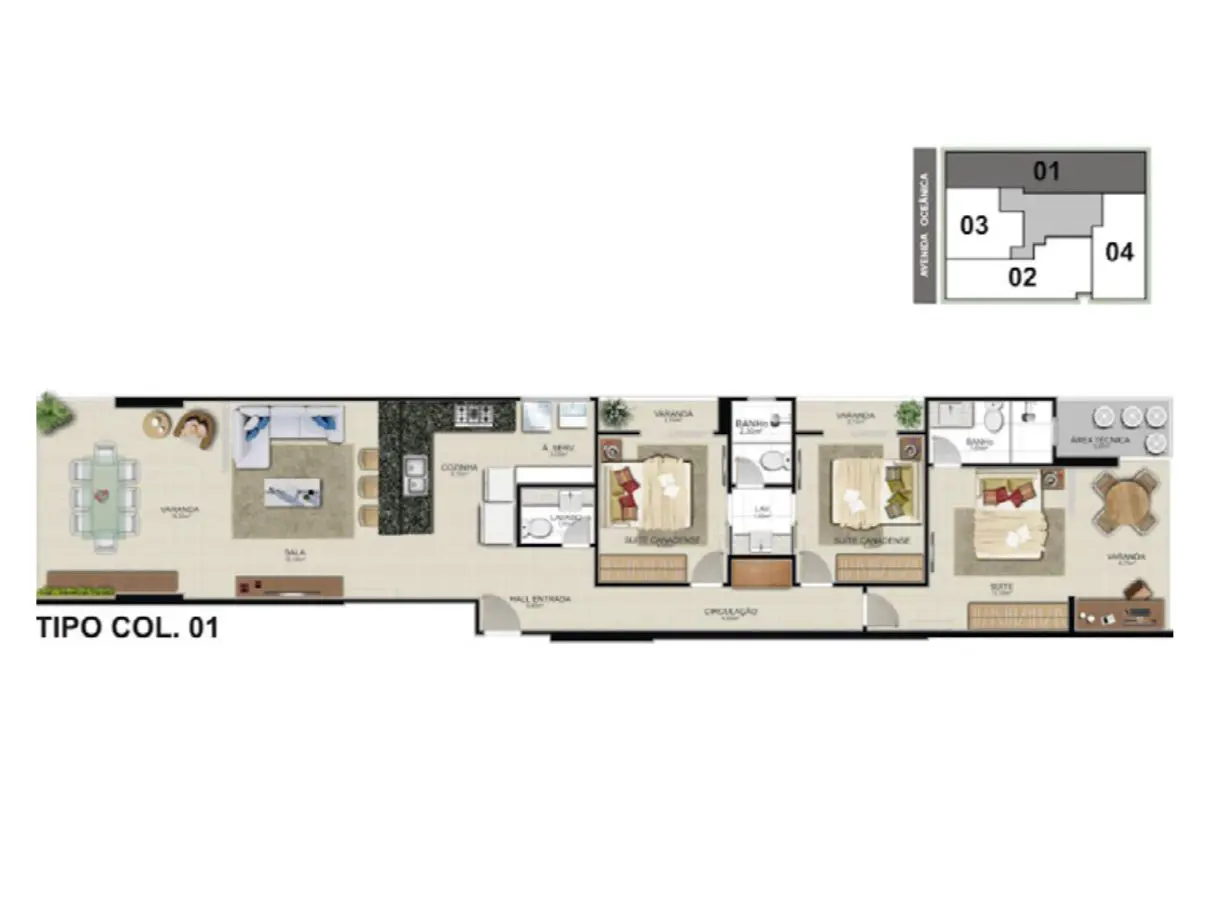 Apartamento 3 quartos no Praia do Morro, Guarapari — foto 4 de 6