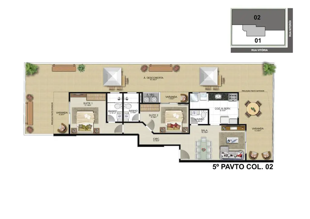 Apartamento 2 quartos no Praia do Morro, Guarapari — foto 4 de 5