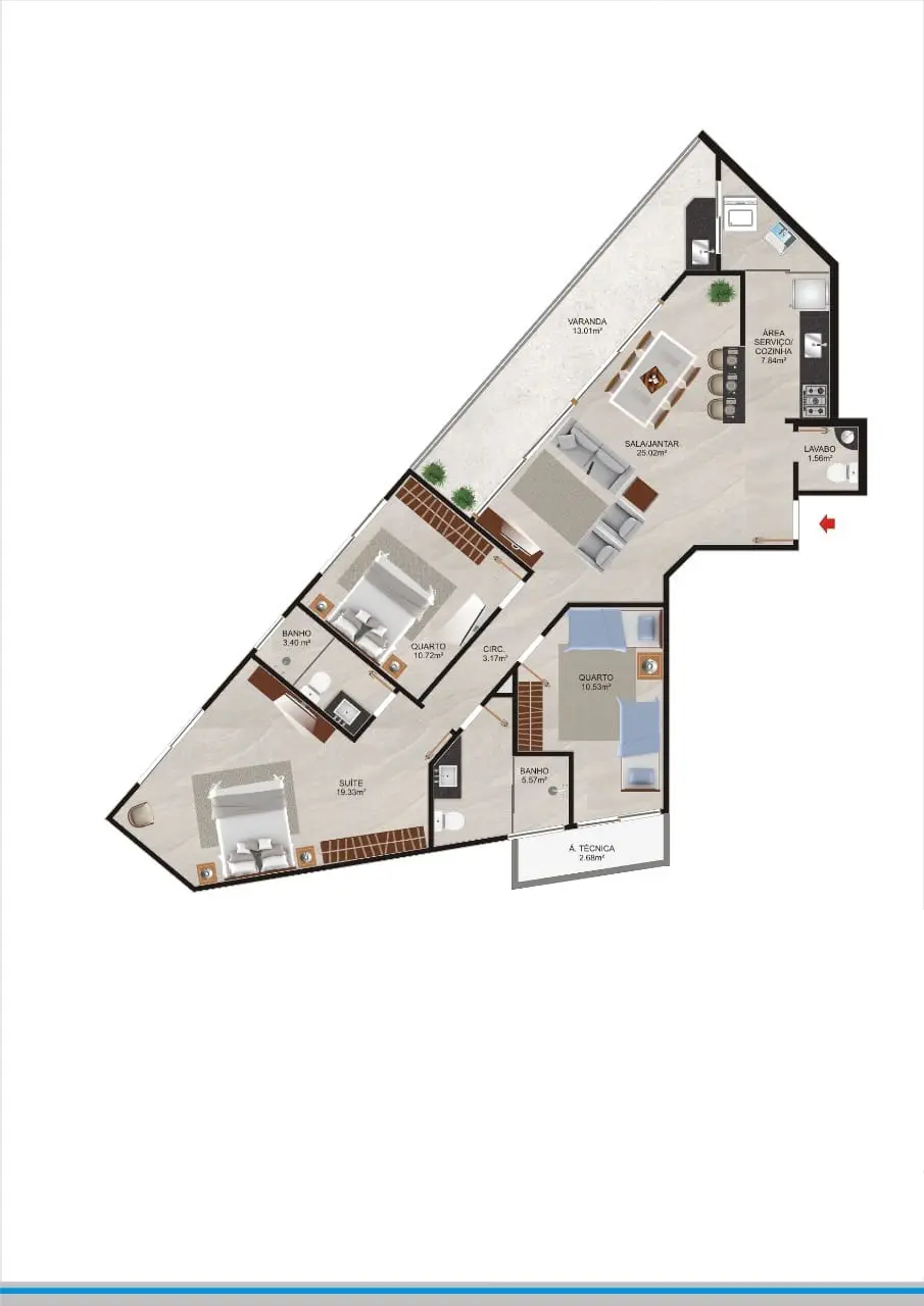Apartamento 3 quartos no Centro, Guarapari — foto 4 de 4