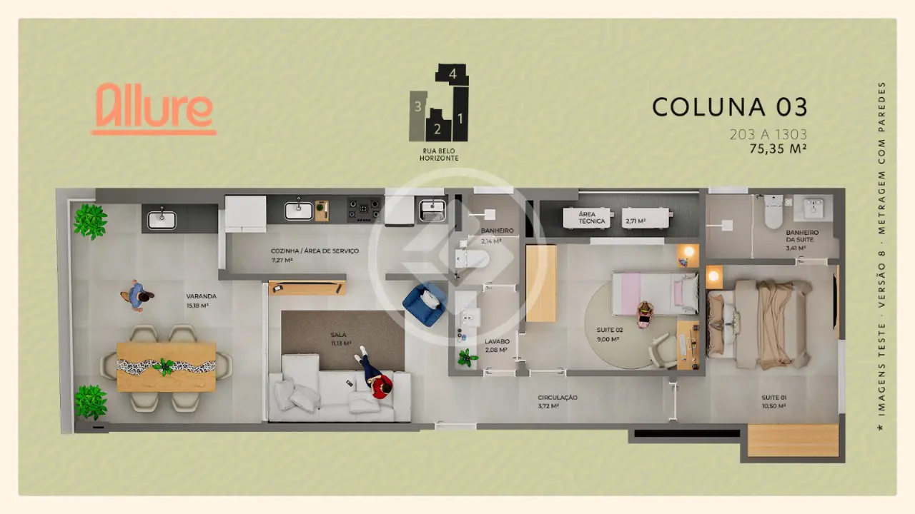 Apartamento 2 quartos no Praia do Morro, Guarapari — foto 3 de 5