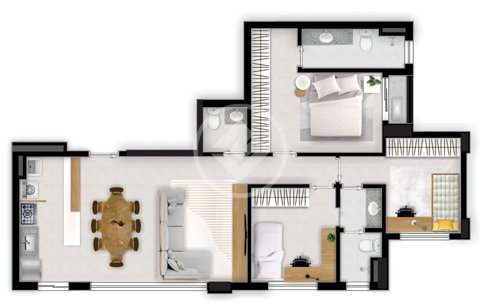 Apartamento Serrinha, Goiânia - GO — foto 1