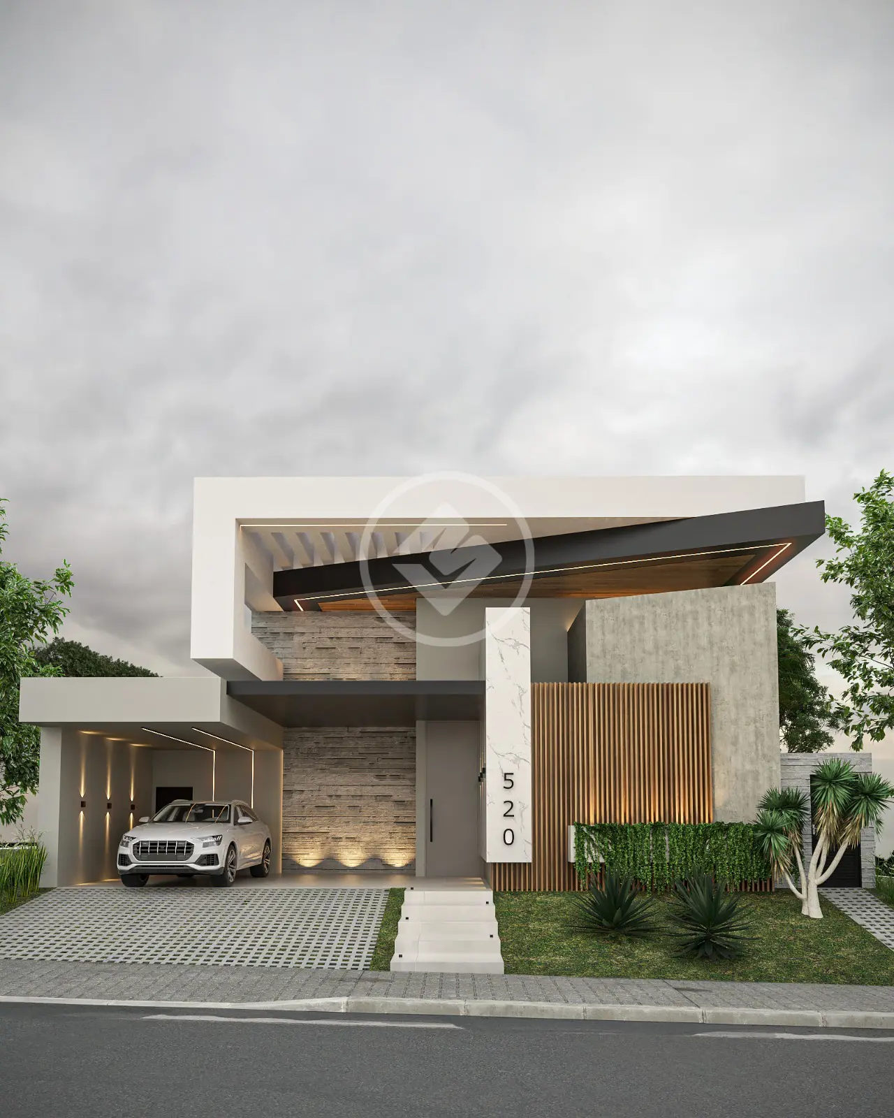 Casa no Damha IV, em fase final de construção, com energia Fotovoltáíca e automação na parte elétrica