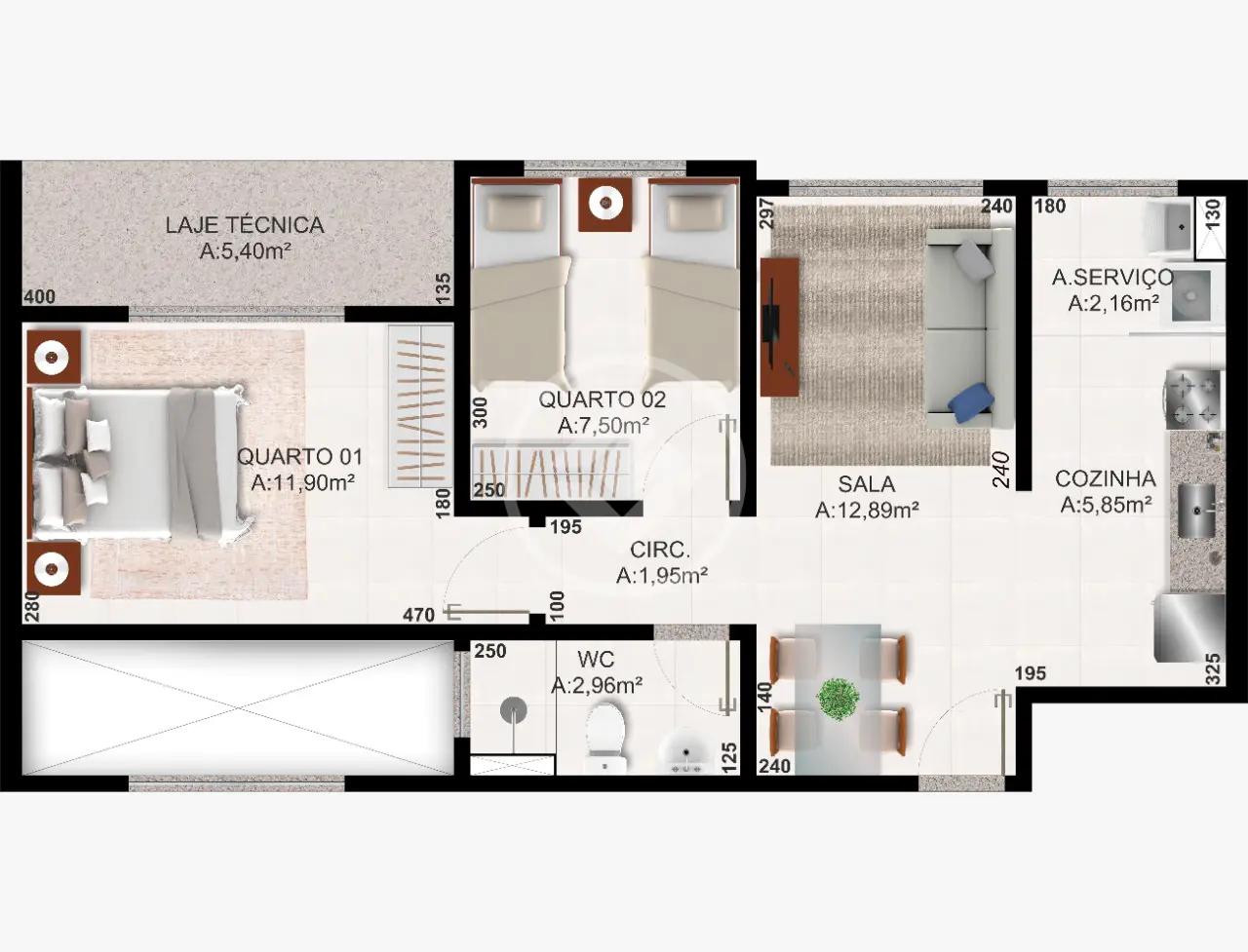 Apartamento Aquarela das Artes, Sinop - MT — foto 2