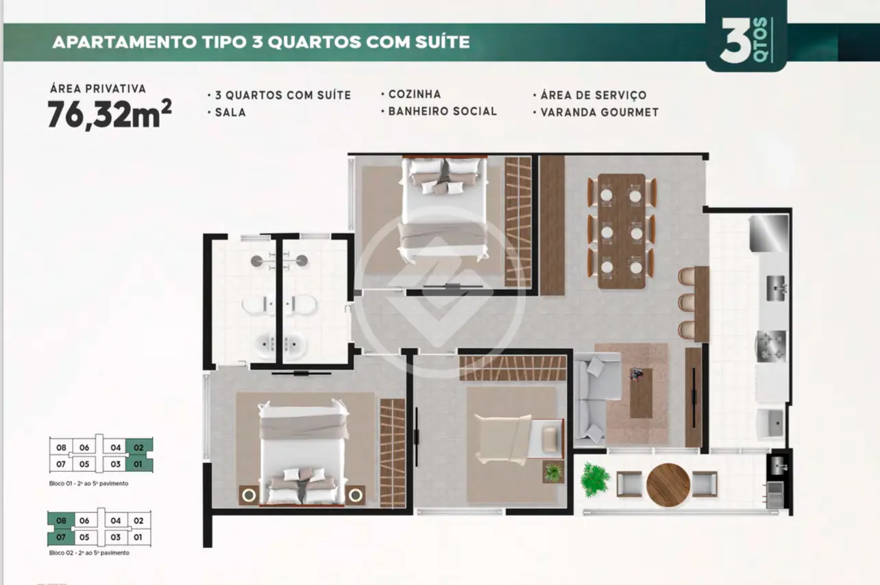 Apartamento 3 quartos no Várzea, Teresópolis — foto 4 de 6