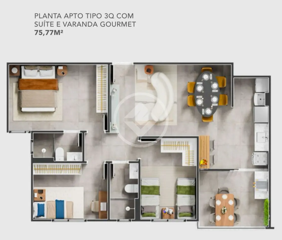 Apartamento COPACABANA, Uberlândia - MG — foto 1