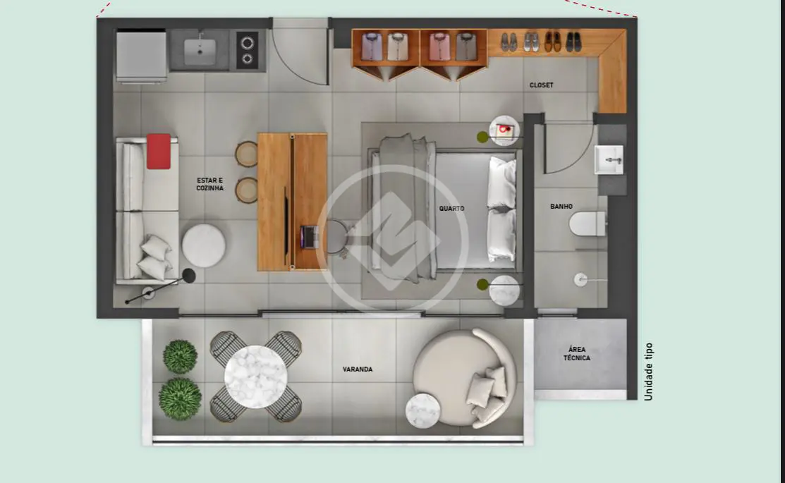 Loft / Studio Loteamento Vale dos Vinhedos, Uberlândia - MG — foto 1