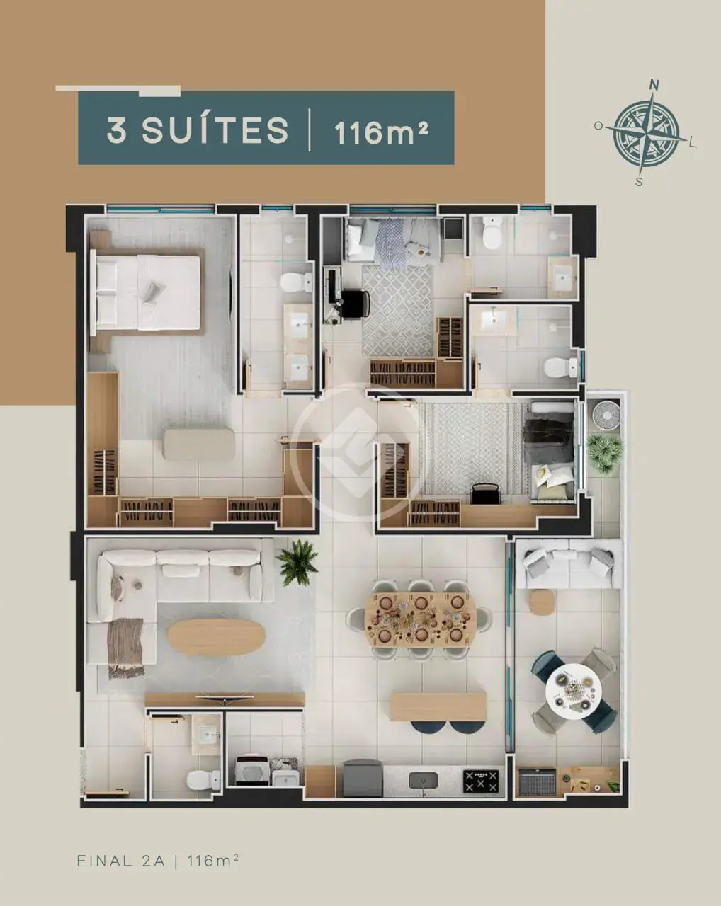 Apartamento 3 quartos no Setor Oeste, Goiânia — foto 4 de 4