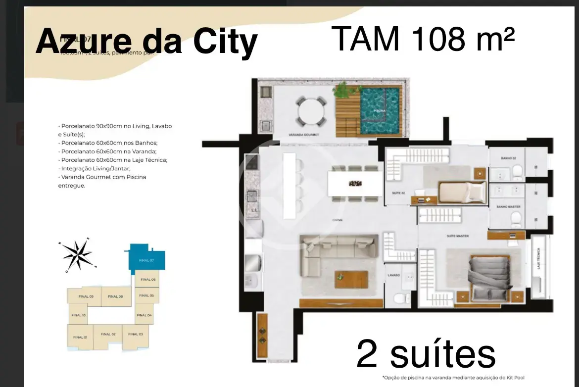 Apartamento 2 quartos no Setor Marista, Goiânia — foto 3 de 6