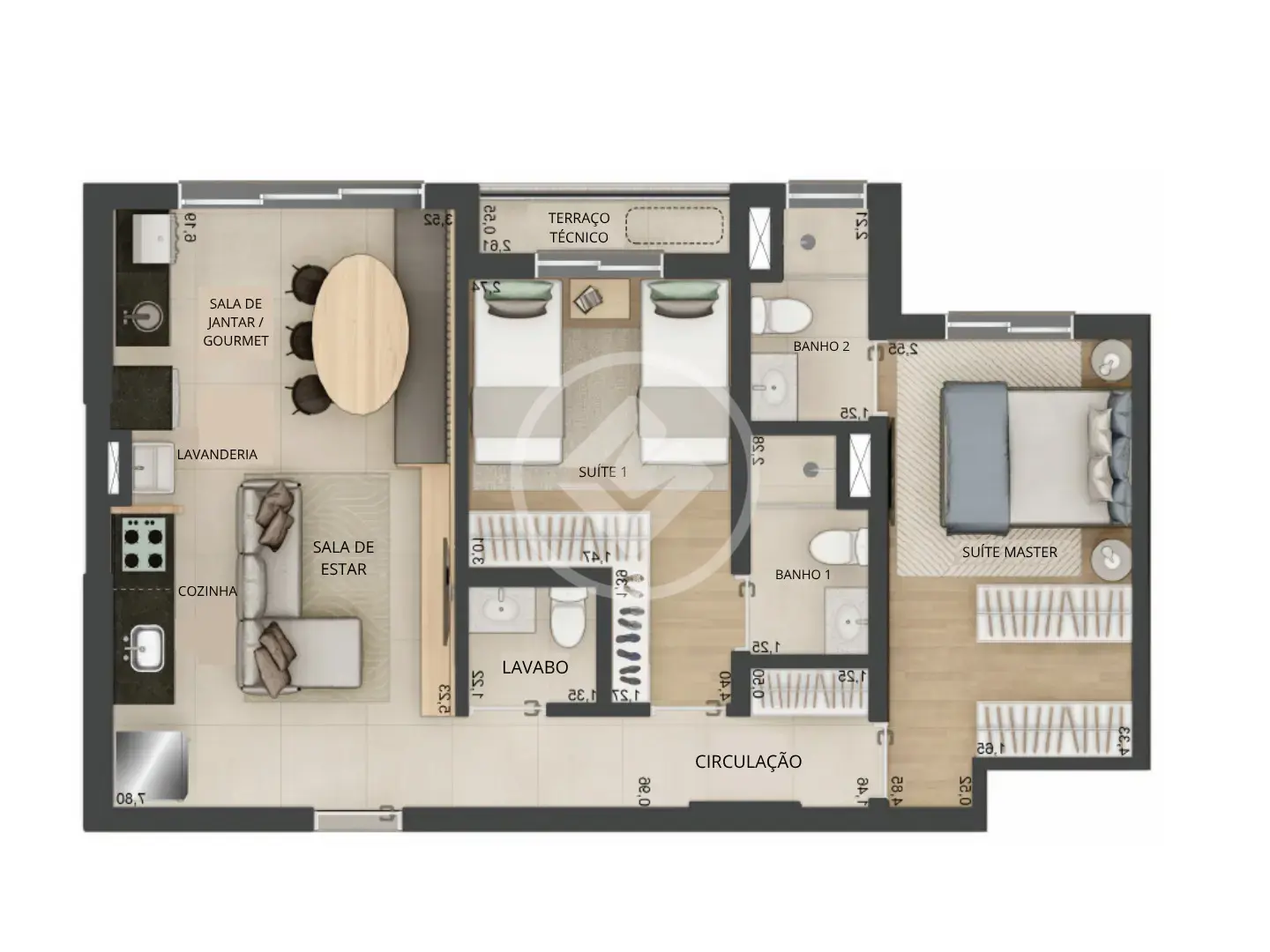 Apartamento 2 quartos no Parque Baguaçu, Araçatuba — foto 1 de 6