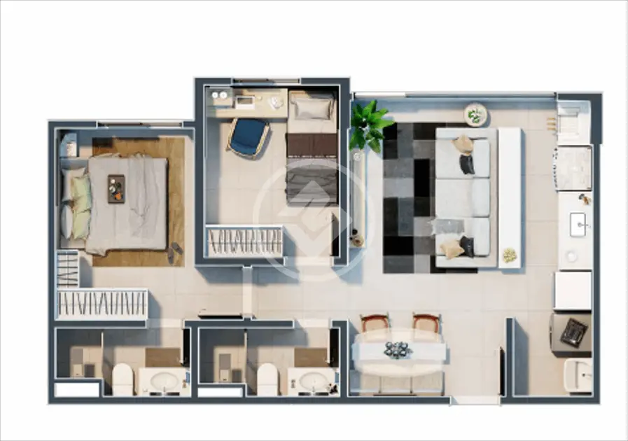 Apartamento 2 quartos no Vila Rosa, Goiânia — foto 4 de 6