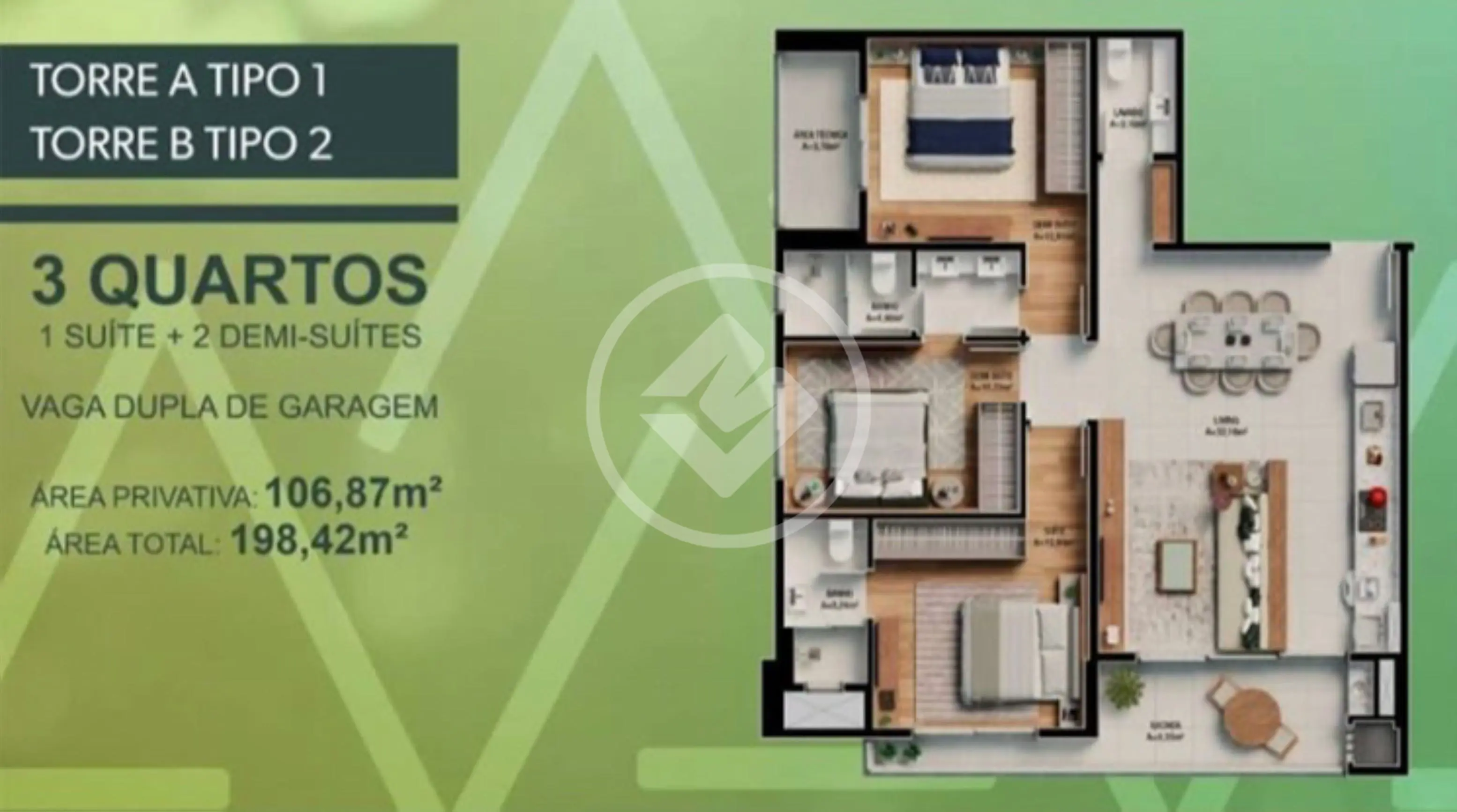 Apartamento 3 quartos no Praia Brava de Itajaí, Itajaí — foto 3 de 6
