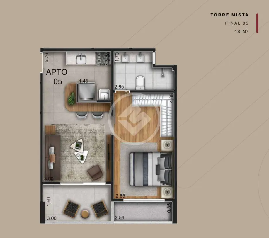Apartamento 1 quarto no Park Lozandes, Goiânia — foto 5 de 6