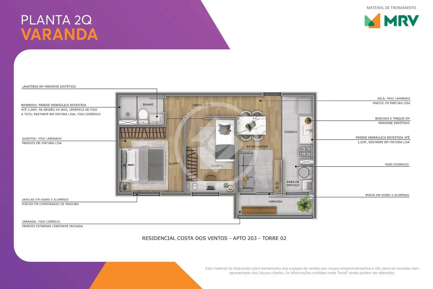 Apartamento Fazenda São Quirino, Campinas - SP — foto 2