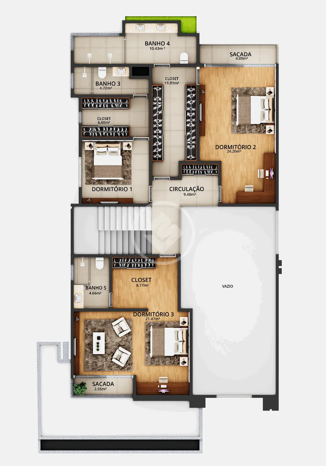 Casa Condomínio 4 quartos no Condomínio Residencial Vila Jardim, Cuiabá — foto 5 de 6