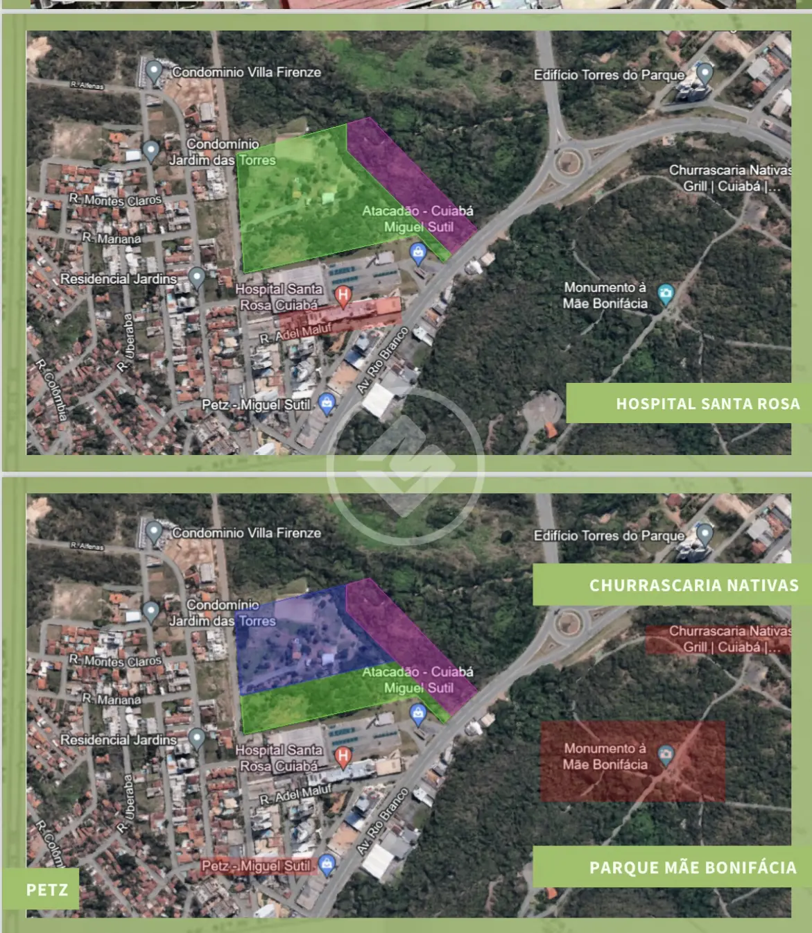 Terreno com 25.000m2, localizado próximo ao hospital Santa Rosa.