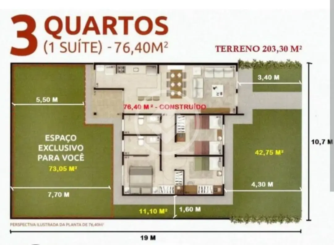 Casa Condomínio 3 quartos no ORIGEM VG, Várzea Grande — foto 6 de 6