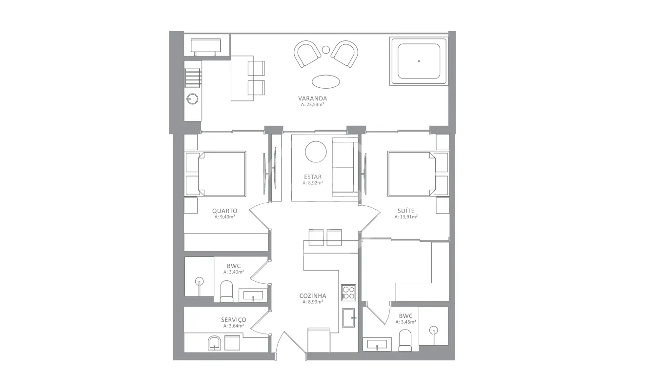Apartamento 2 quartos no Campeche, Florianópolis — foto 5 de 5