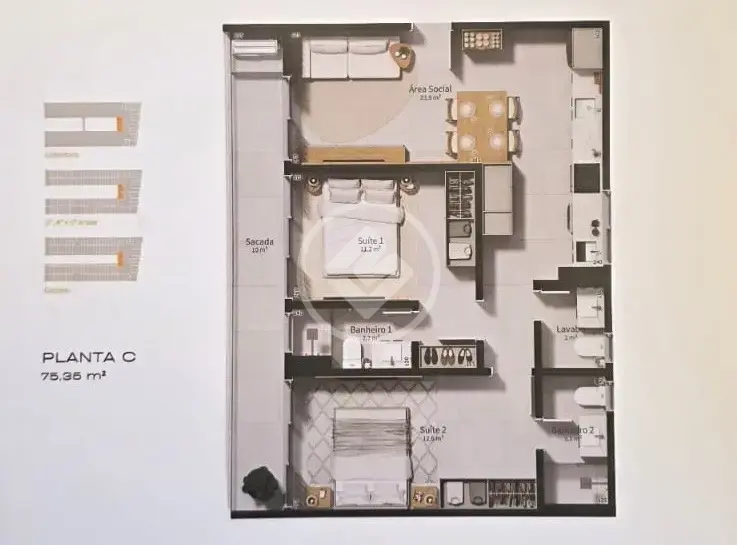 Apartamento 2 quartos no SACO GRANDE, Florianópolis — foto 3 de 6
