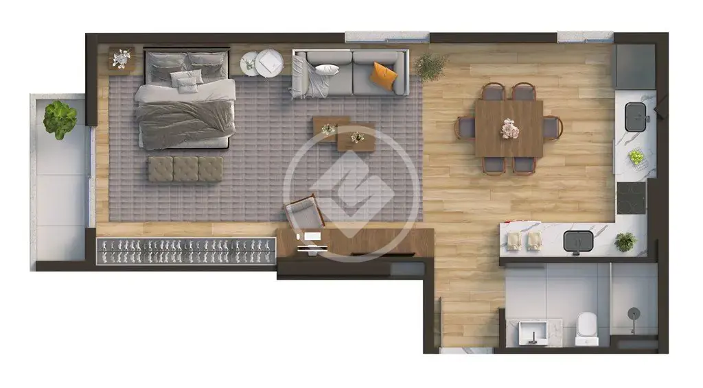 Apartamento 1 quarto no Kobrasol, São José — foto 2 de 6