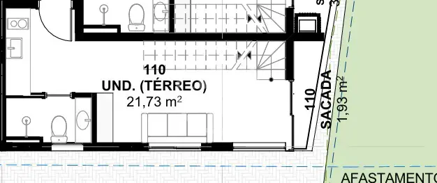 Loft / Studio 1 quarto no Cachoeira do Bom Jesus, Florianópolis — foto 3 de 3