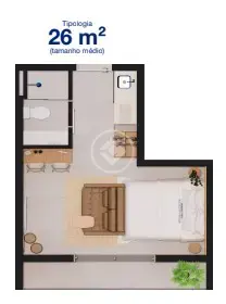 Loft / Studio 1 quarto no Ingleses do Rio Vermelho, Florianópolis — foto 5 de 5