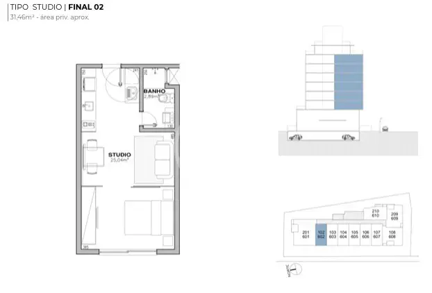 Loft / Studio 1 quarto no Canasvieiras, Florianópolis — foto 5 de 5
