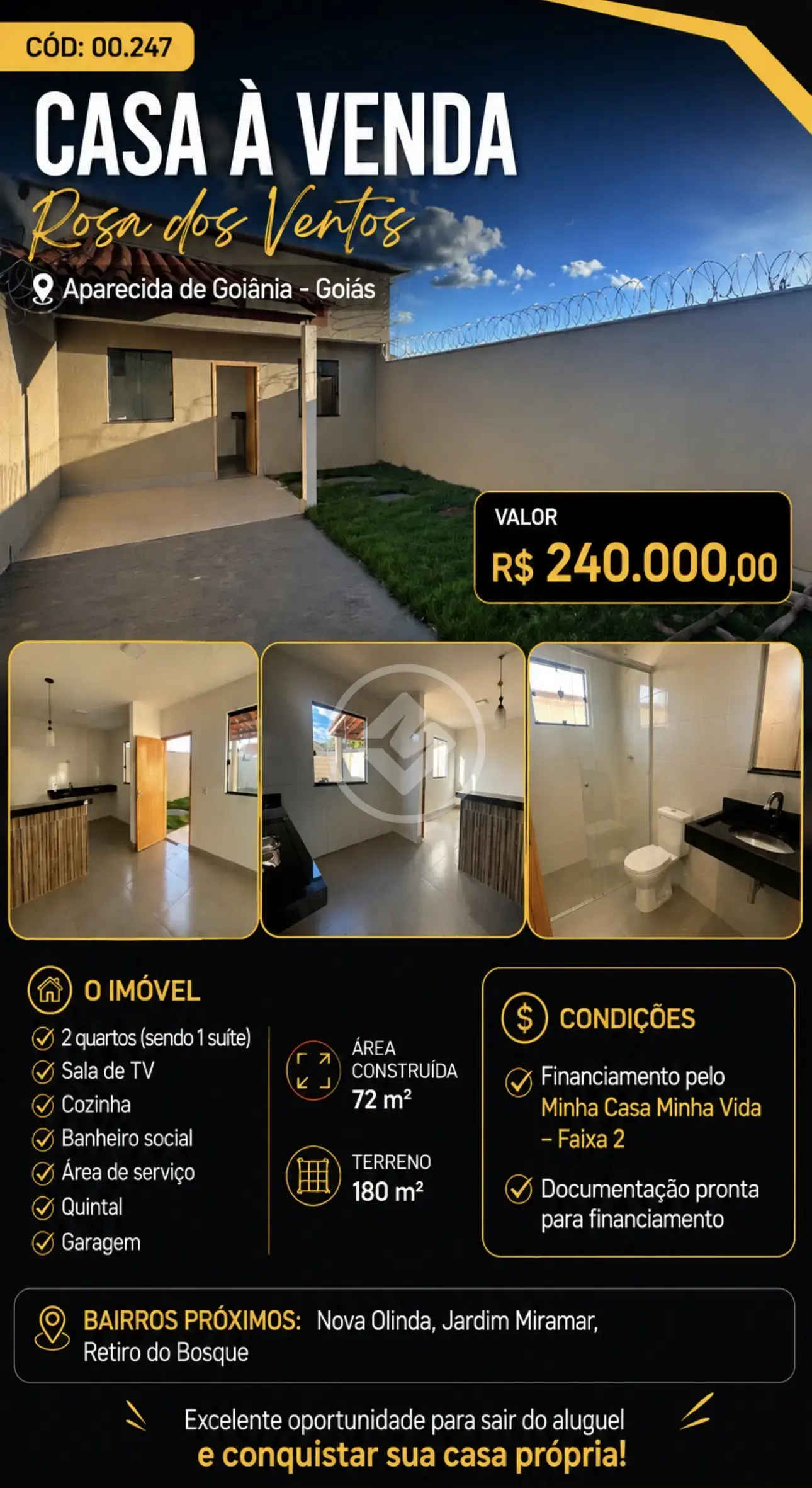 Casa Rosa dos Ventos, Aparecida de Goiânia - GO — foto 1