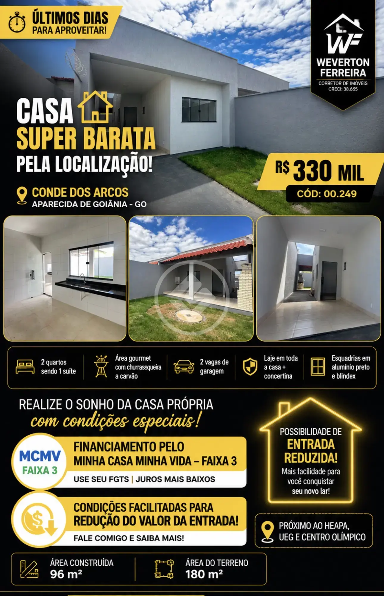 Casa Setor Conde dos Arcos, Aparecida de Goiânia - GO — foto 1