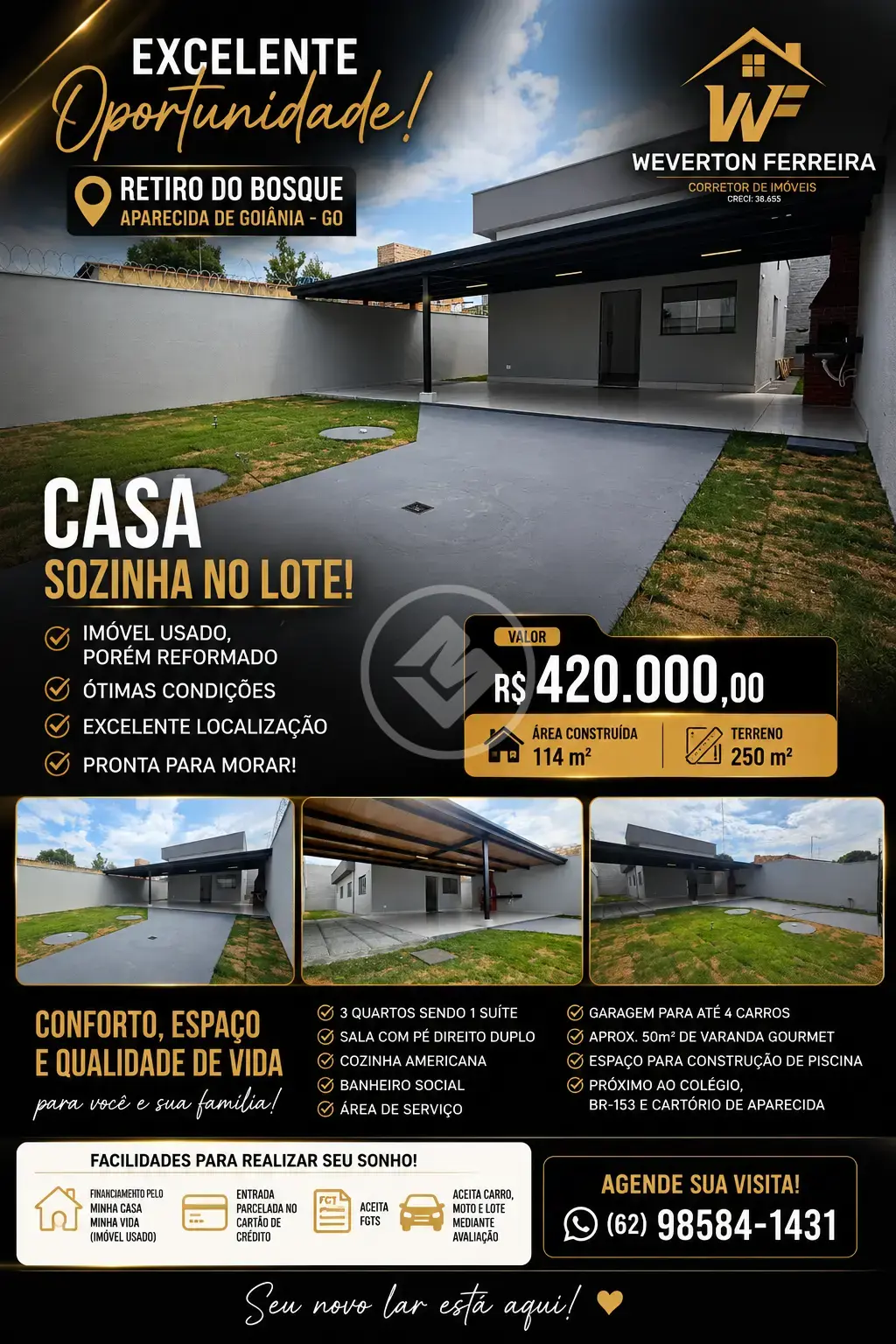 Casa Retiro do Bosque, Aparecida de Goiânia - GO — foto 1