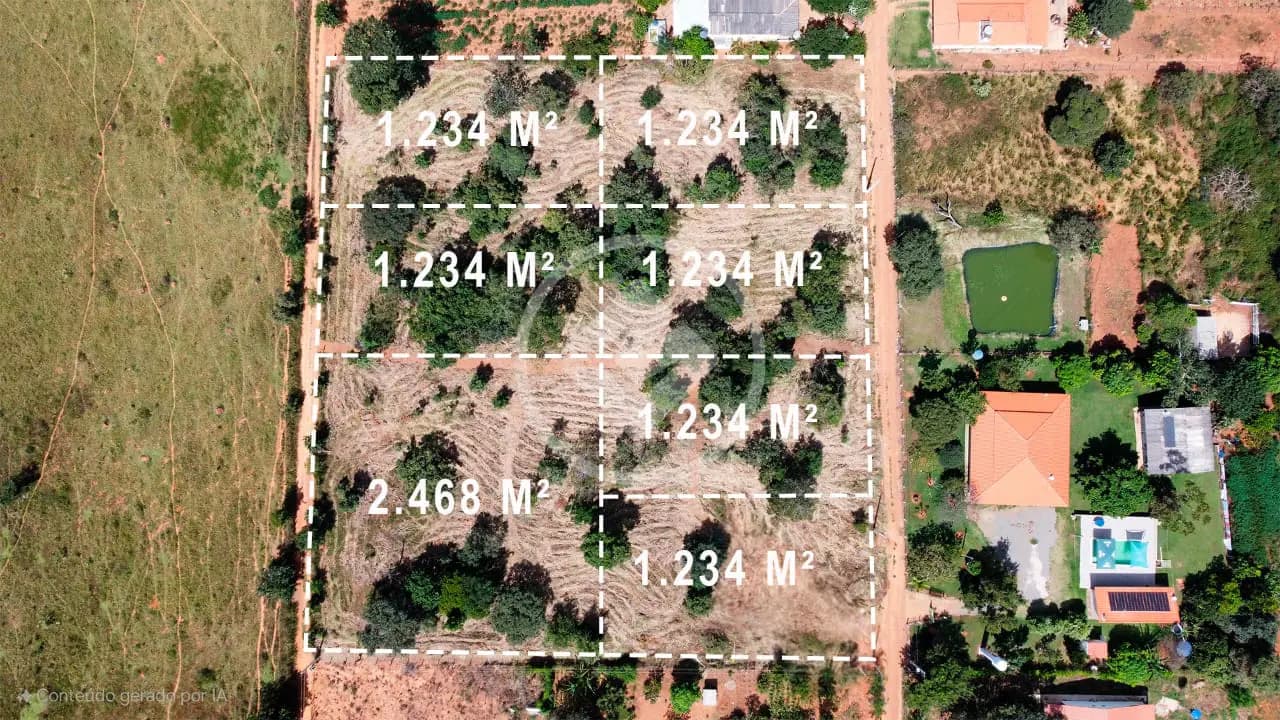 Hidrolândia - Chácaras Escrituradas de 1.234 m²