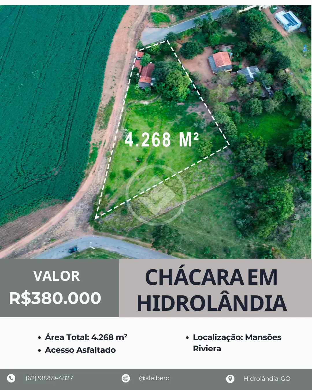 Chácara Mansões Riviera Parque, Hidrolândia - GO — foto 1