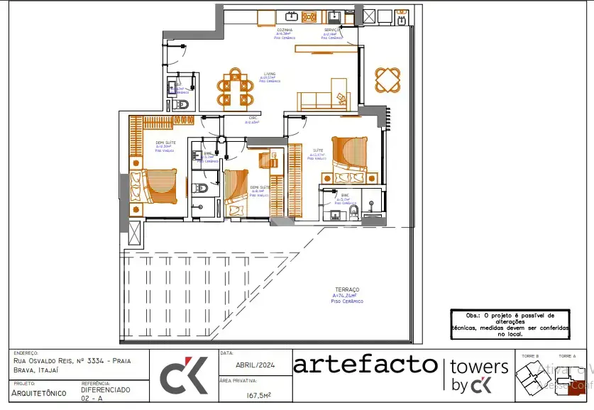 Apartamento Garden 3 quartos no Praia Brava, Itajaí — foto 4 de 5