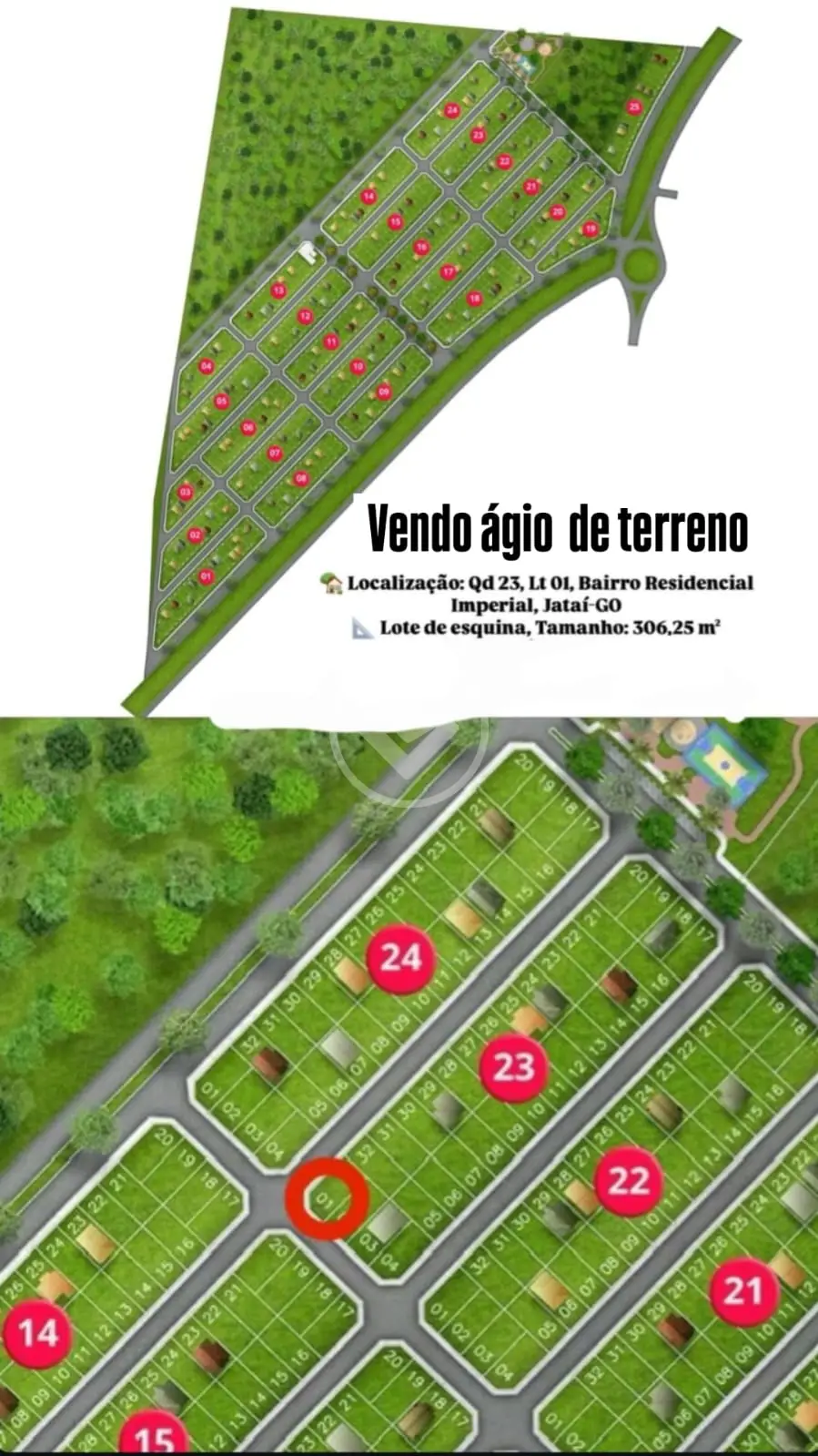 Terreno Residencial Imperial, Jataí - GO — foto 1