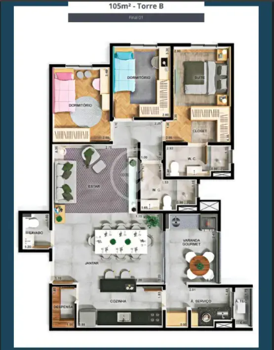 Apartamento Jardim do Lago, Jundiaí - SP — foto 1