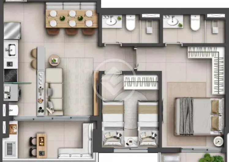 Apartamento 2 quartos no Jardim América, Goiânia — foto 5 de 6