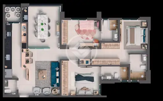 Apartamento 3 quartos no Vila do Golfe, Ribeirão Preto — foto 3 de 6