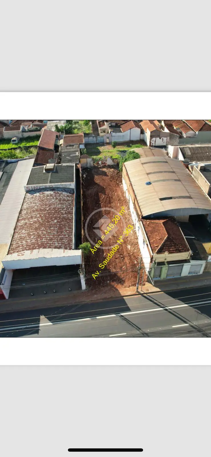 TERRENO COMERCIAL AVENIDA SAUDADE