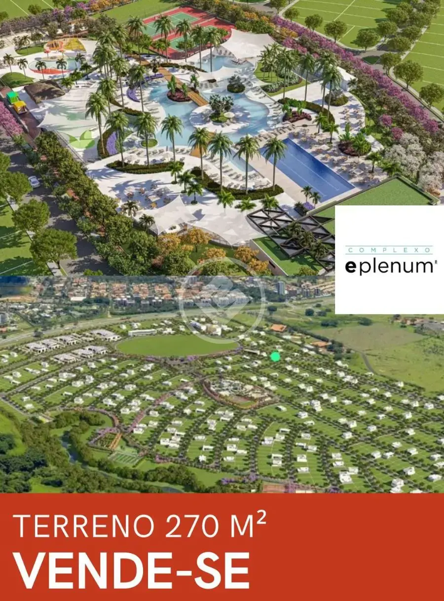 BELÍSSIMO TERRENO NO COMDOMÍNIO COMPLEXO EPLENUM