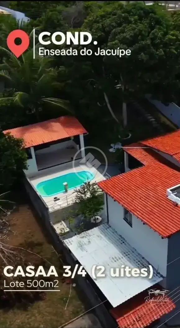 Casa com 3/4 no toda reformada Condomínio Enseada do Jacuípe em Barra do Jacuípe