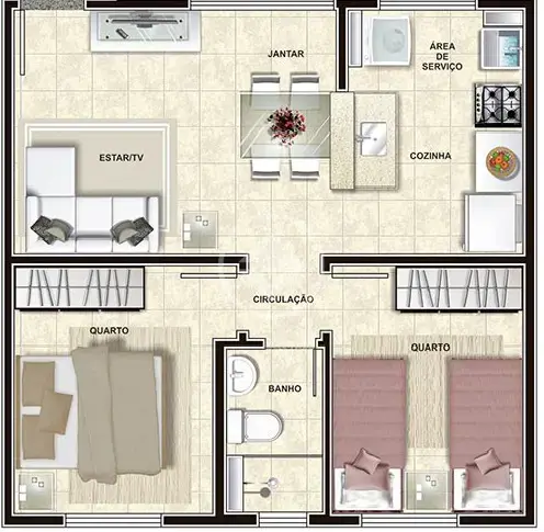 Apartamento 2 quartos no Chácaras Tubalina e Quartel, Uberlândia — foto 5 de 5