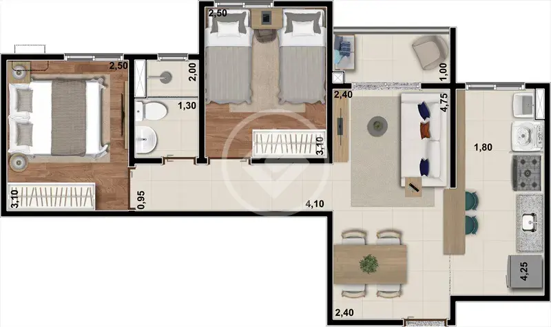 Apartamento Aluguel Origon