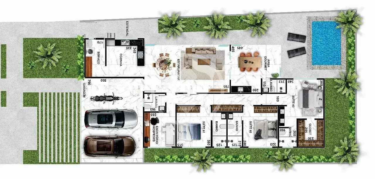 Casa Condomínio 4 quartos no Jardim Sul, Uberlândia — foto 3 de 3