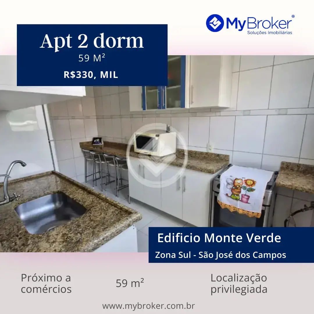 Apartamento à venda no Edifício Monte Verde no Parque Industrial - SJC